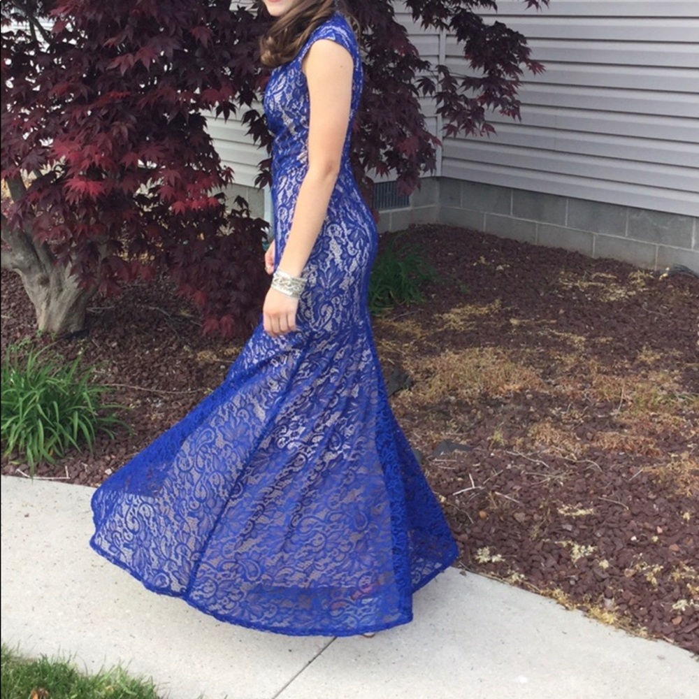 Blue Prom dress